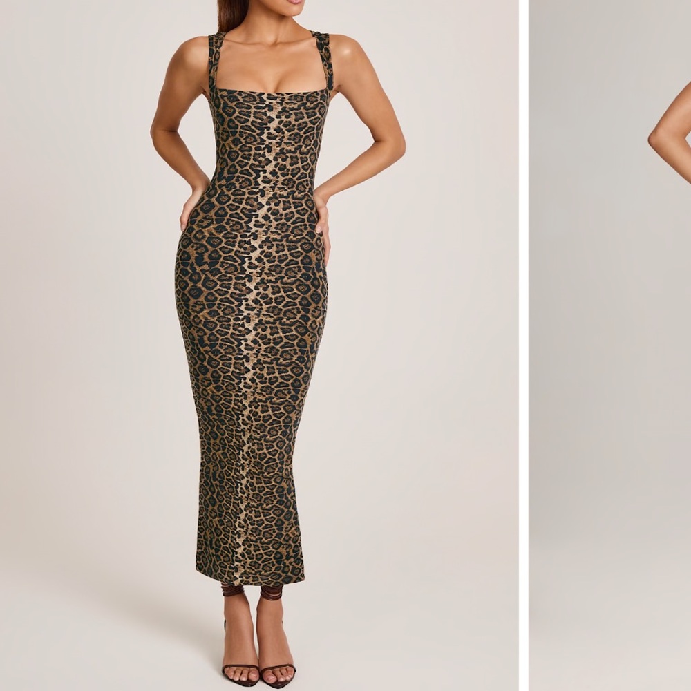 Oh Polly Ainslee leopard print midi dress - Picture 5 of 5